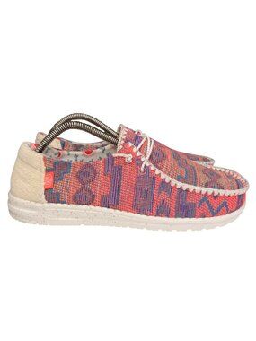 HEYDUDE Wendy Crochet Fairhope Multicolor Casual comfort Shoe Women's sz10